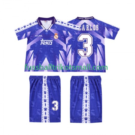 Fußballtrikots Real Madrid R CARLOS 3 Retro Kinder 1996-1997 Kurzarm Auswärts-trikot kaufen